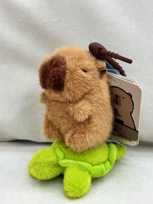 CAPYBARA卡皮巴拉 憨憨水豚挂件 踩乌龟款 / Turtle Keychain By GREEN PARTY