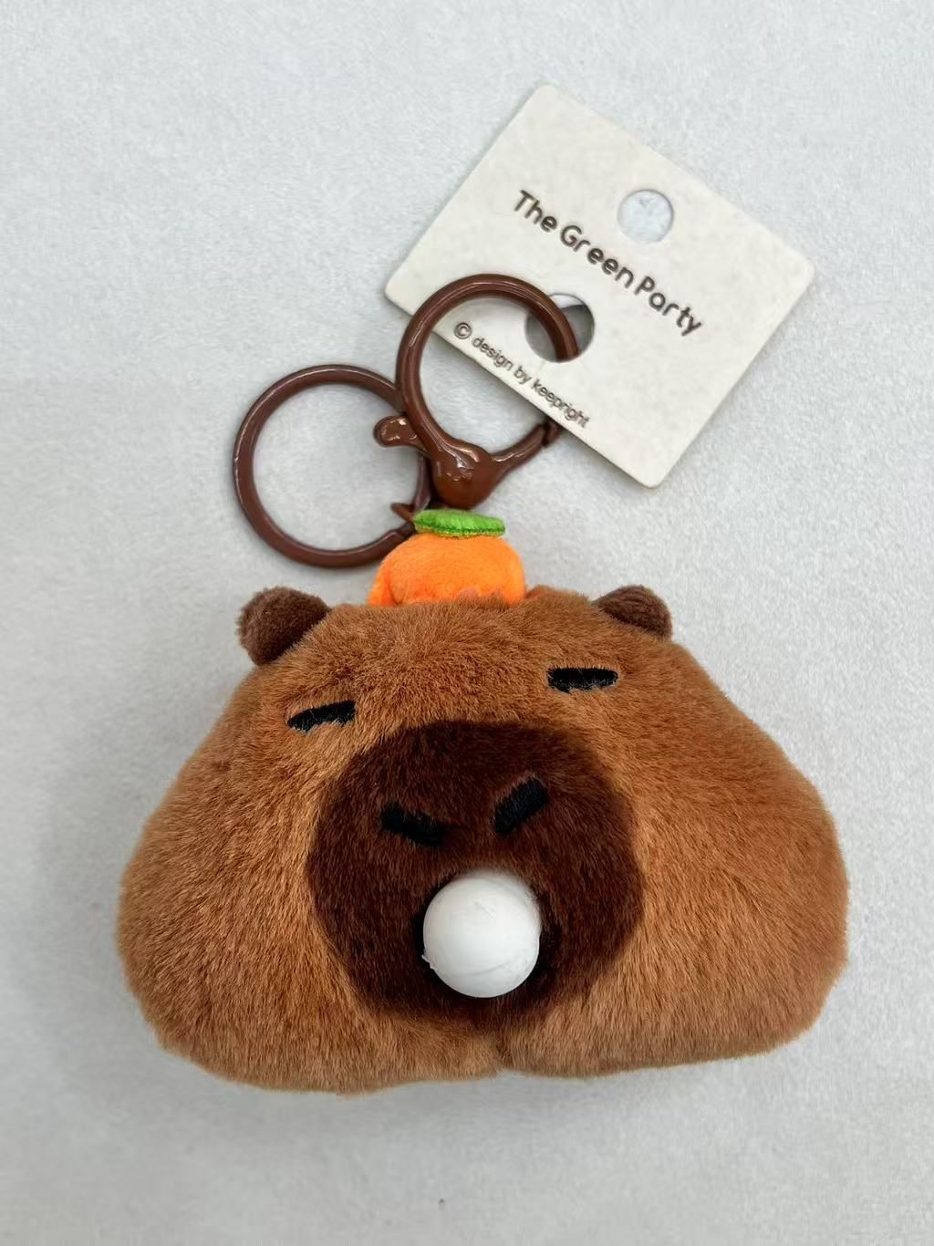 CAPYBARA卡皮巴拉 憨憨水豚挂件 鼻涕泡