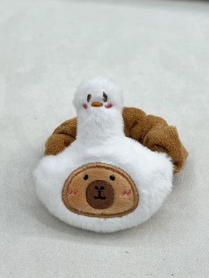 【新品】CAPYBARA卡皮巴拉 憨憨水豚 白鹅发圈