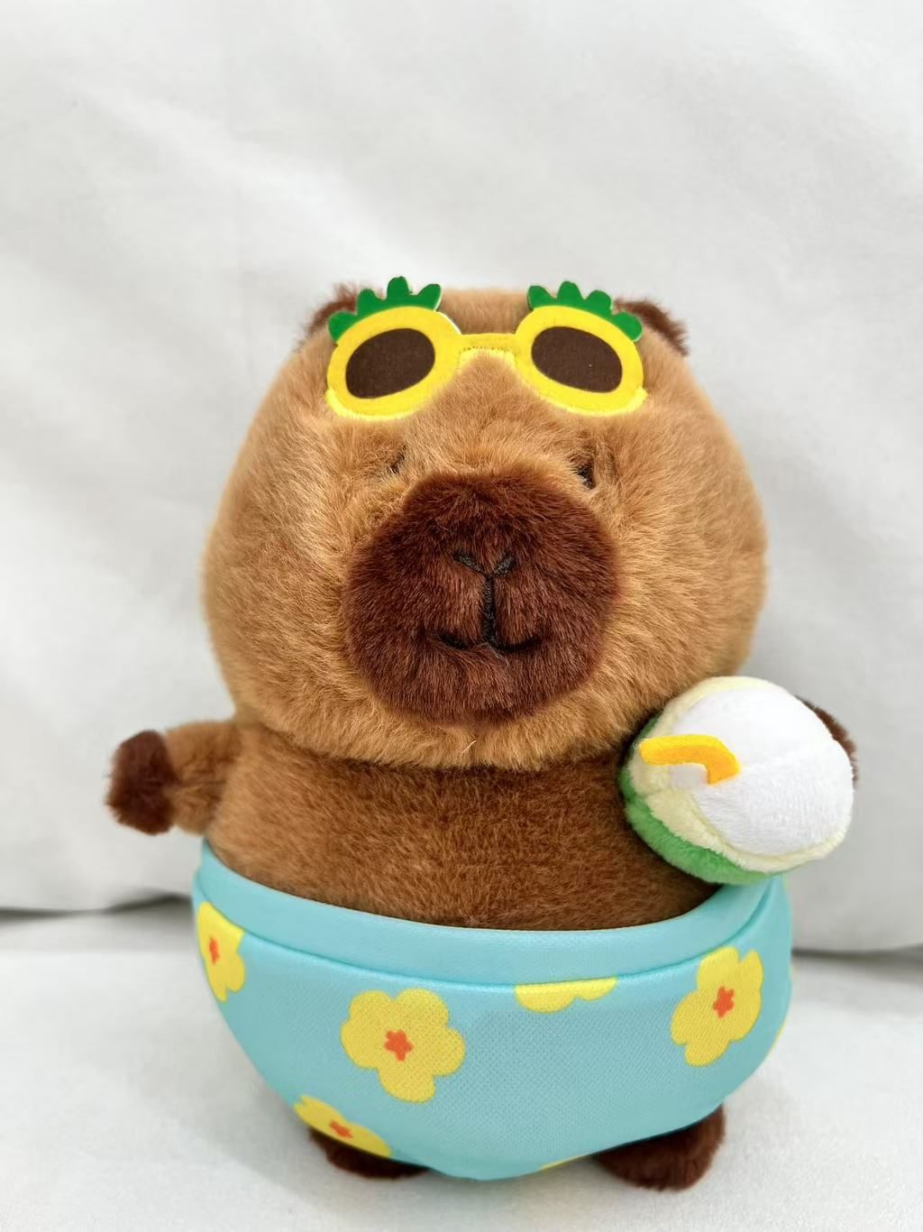 【新品】CAPYBARA卡皮巴拉 憨憨水豚公仔 夏日裤子款22cm