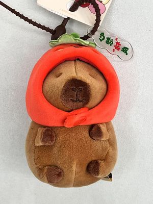 【新品】CAPYBARA卡皮巴拉 憨憨水豚挂件 西红柿头套