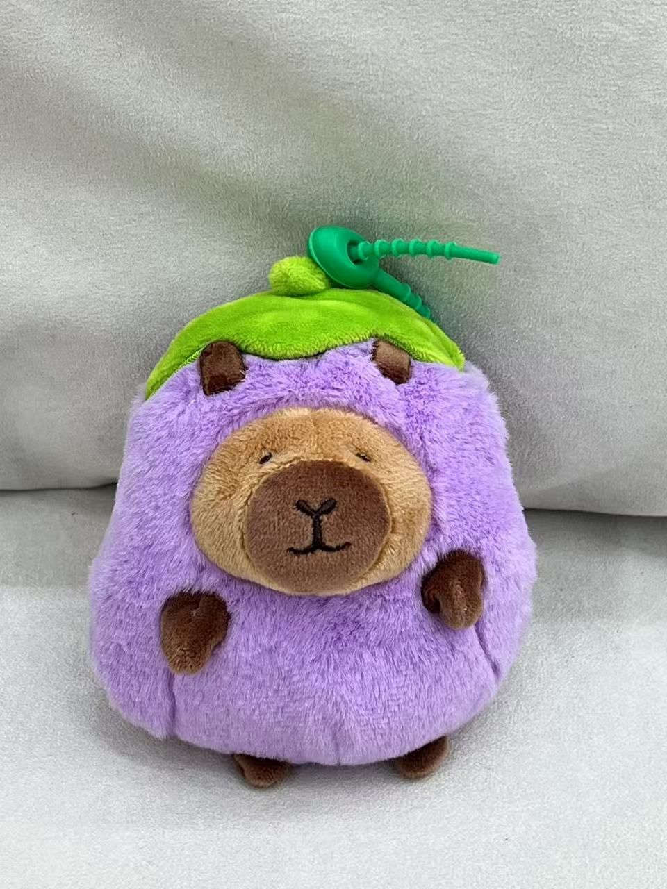 【新品】CAPYBARA卡皮巴拉 憨憨水豚挂件 茄子 / Eggplant Keychain By GREEN PARTY
