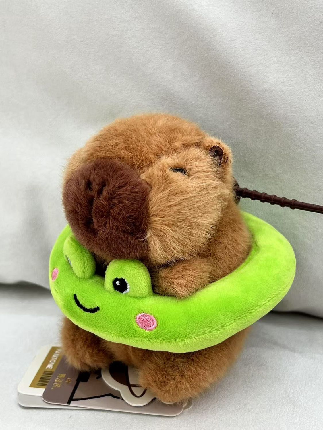 【新品】CAPYBARA卡皮巴拉 憨憨水豚挂件 青蛙泳圈