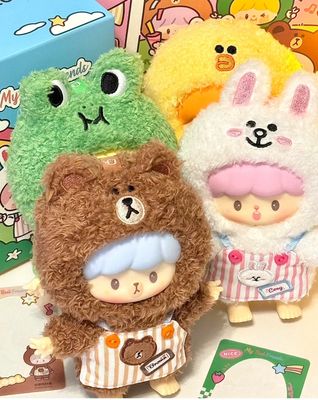 【新品上架】卓大王Line Friends我的好朋友们搪胶毛绒系列盲盒 / Ayanami Rei &amp; Line Friends Collab My Best Friends Series  Keychain Blind Box