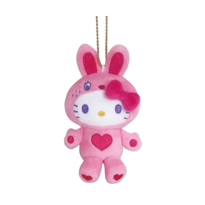 【新品上架】Sanrio三丽鸥变装50周年挂件 浅粉兔装 /  Hello Kitty Costume change 50th Anniversary Series Light Pink Bunny Charm By SANRIO