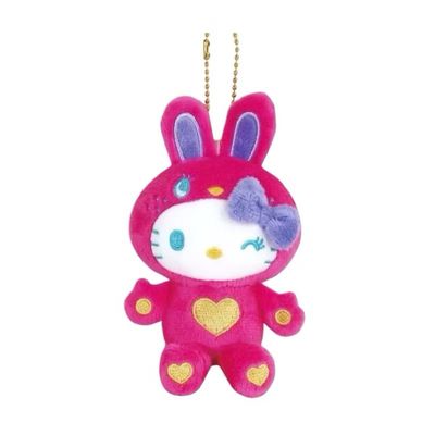 【新品上架】Sanrio三丽鸥变装50周年挂件 深粉兔装 /  Hello Kitty Costume change 50th Anniversary Series Hot Pink Bunny Charm By SANRIO