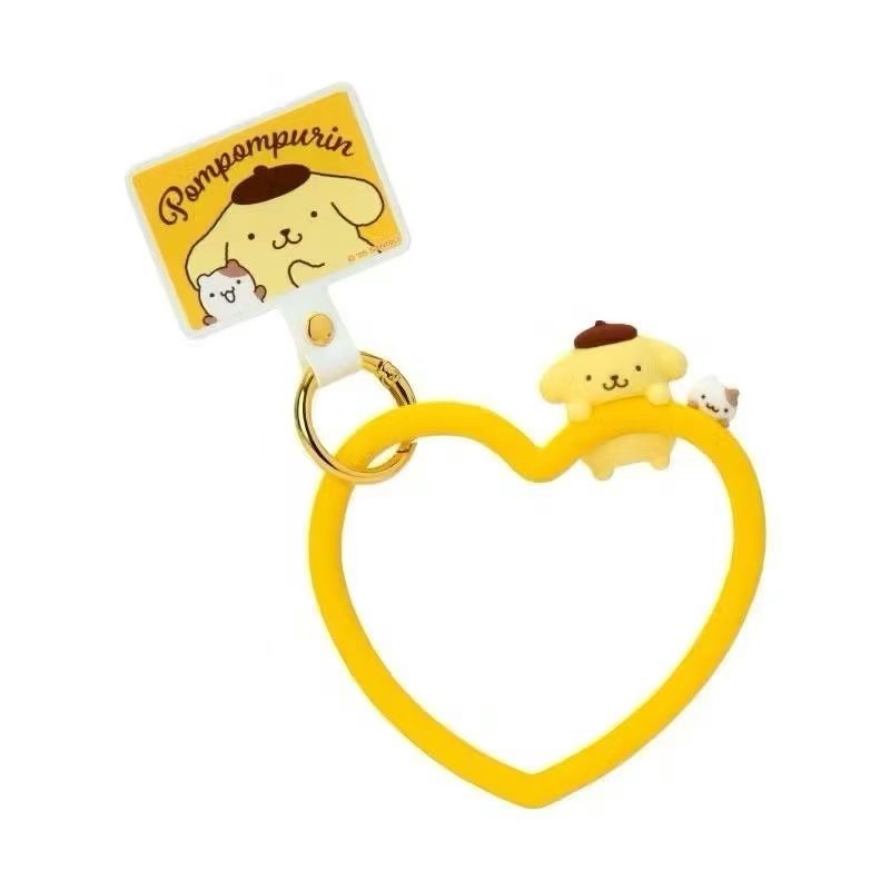 Sanrio Pompompurin Heart-shape Phone Grip Ring