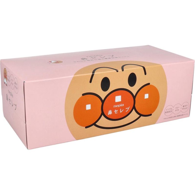 【新品上架】NEPIA妮飘 面包超人系列抽纸巾 360枚 180組 / Nepia Nasal Care Tissues 360 Sheets