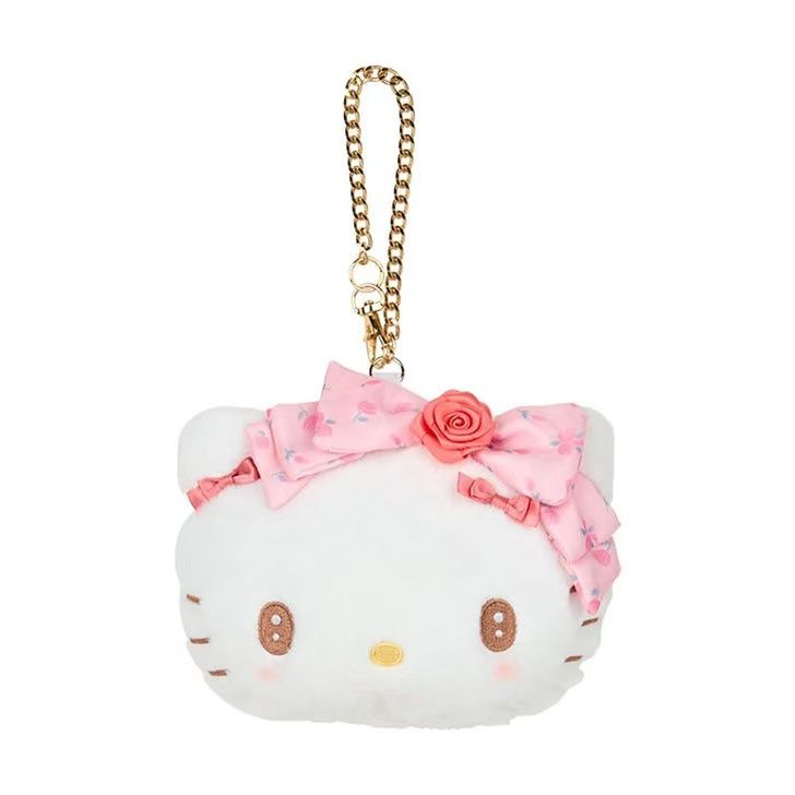 【新品上架】Sanrio三丽鸥玫瑰花朵卡套系列挂件 Hello Kitty