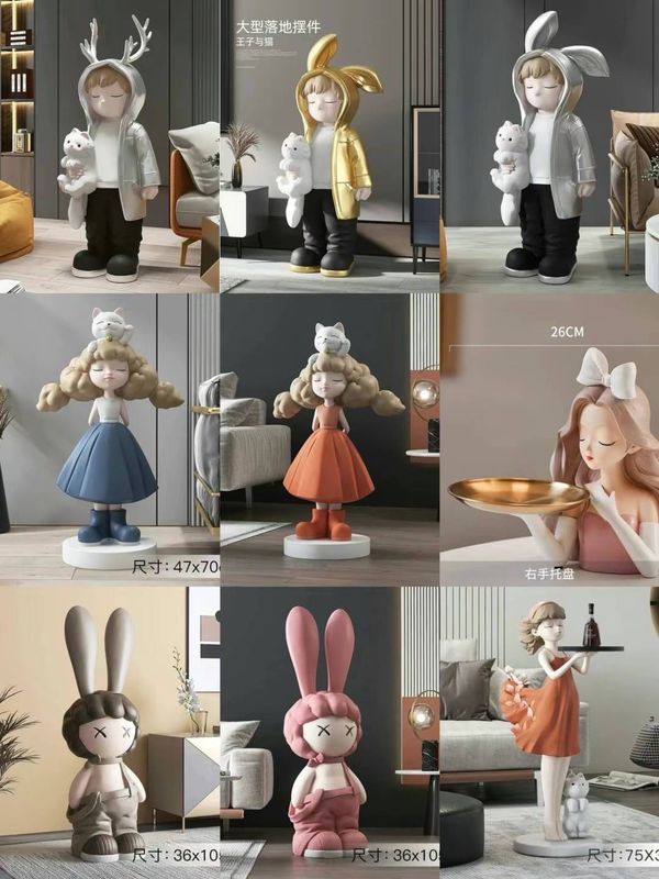 【新品上架】家用超大树脂摆件 11款选 / Large Resin Decor Statue for Home （Choose From 11 Styles）