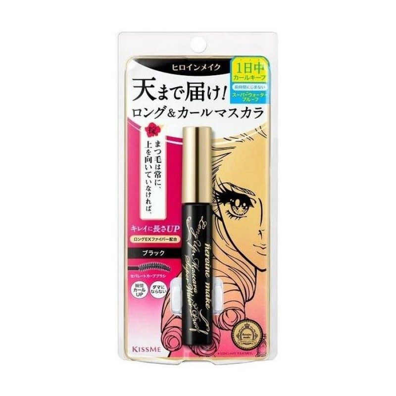 KissMe Black Mascara Long, Shade 01 Black