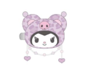 【新品上架】Sanrio三丽鸥豹纹小熊系列发夹 库洛米Kuromi / Kuromi Leopard Bear Series Hair Clip By SANRIO