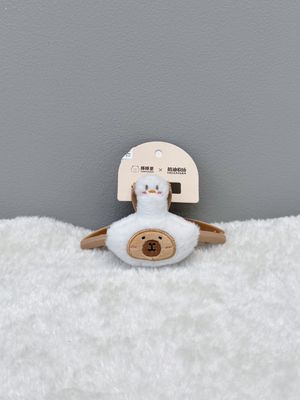 【新品】CAPYBARA卡皮巴拉 憨憨水豚 白鹅发抓