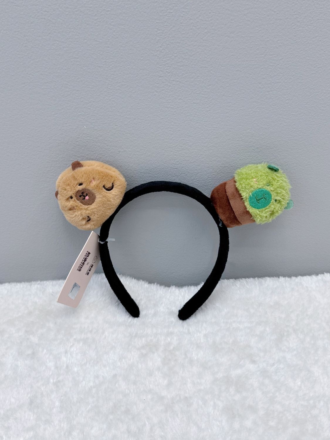 【新品】CAPYBARA卡皮巴拉 憨憨水豚 仙人掌发箍