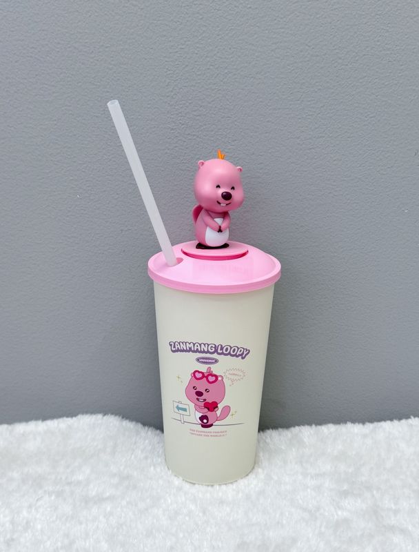 LOOPY害羞公仔杯 / Loopy Straw Cup With Shy Figure From CHINA
