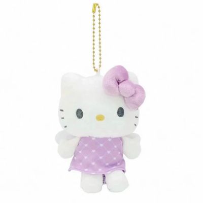 【新品上架】Sanrio三丽鸥50周年HelloKitty千鸟格天使系列挂件 紫色