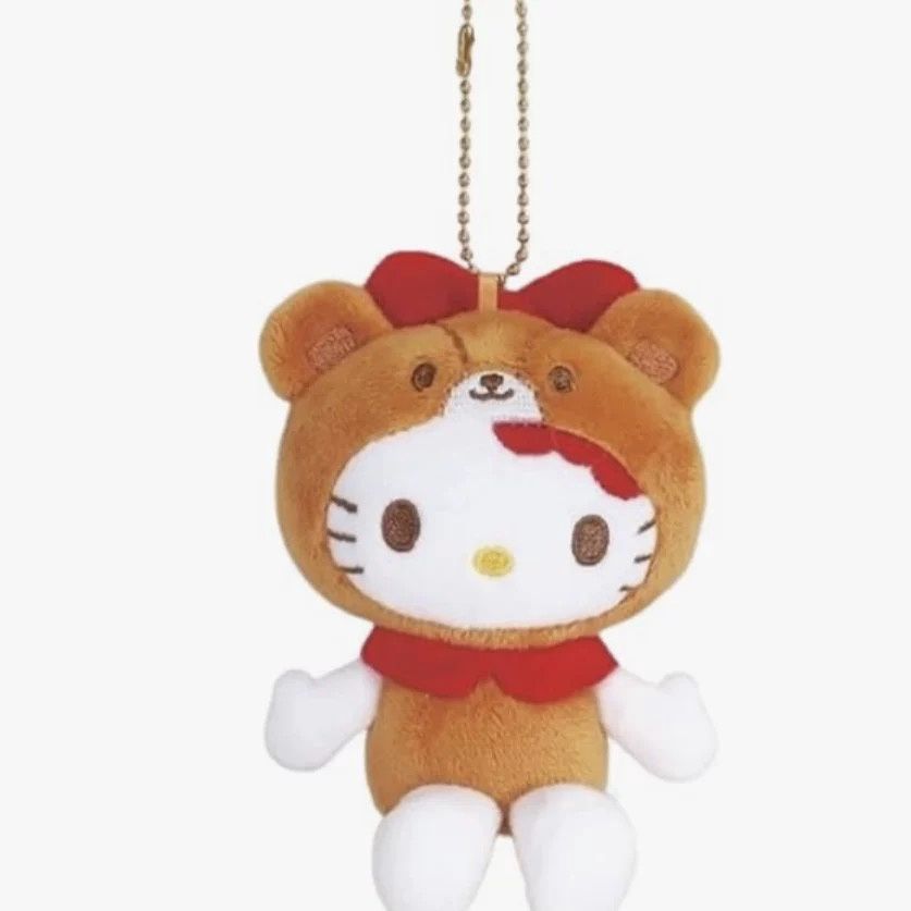 【新品上架】Sanrio三丽鸥50周年HelloKitty小熊系列挂件 棕色 / Hello Kitty 50th Anniversary Series Brown Bear Charm By SANRIO