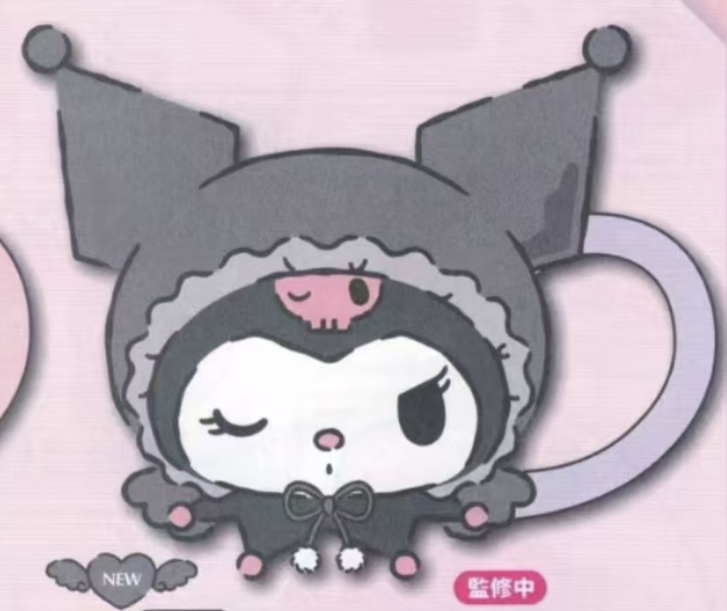【不保单5月预定】Sanrio三丽鸥造型马克杯 库洛米Kuromi