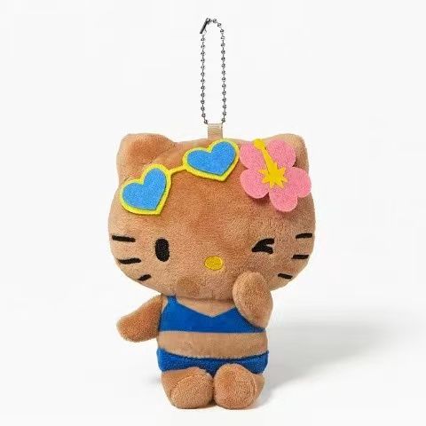 【不保单6月预订】Sanrio三丽鸥 X Avail黑皮HelloKitty挂件 爱心墨镜