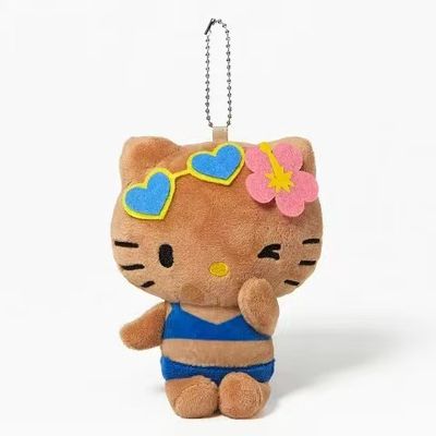 【不保单6月预订】Sanrio三丽鸥 X Avail黑皮HelloKitty挂件 爱心墨镜