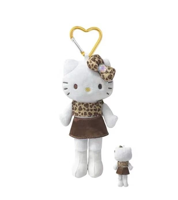 【不保单6月预订】Sanrio三丽鸥HelloKitty爱心扣挂件 豹纹长腿
