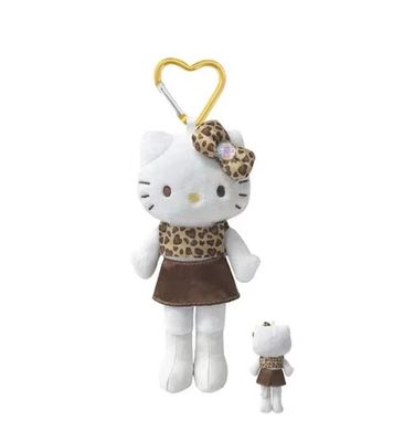 【不保单6月预订】Sanrio三丽鸥HelloKitty爱心扣挂件 豹纹长腿