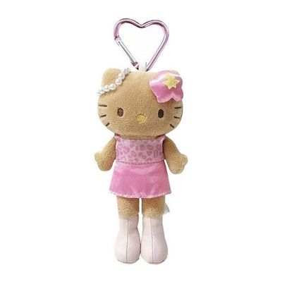 【不保单25年6月发售】Sanrio三丽鸥HelloKitty爱心扣挂件 粉色长腿