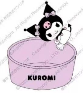 【不保单8月预订】Sanrio三丽鸥收纳篮 库洛米Kuromi