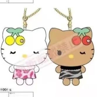【不保单9月预订】Sanrio三丽鸥Crux夏威夷HelloKitty贴贴挂件 樱桃