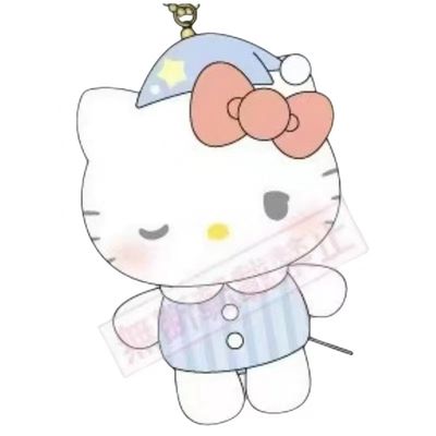 【不保单10月预订】Sanrio三丽鸥Crux甜梦睡衣挂件 HelloKitty