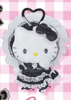 【不保单6月预订】Sanrio三丽鸥Hello Kitty蕾丝帽系列挂件 黑色