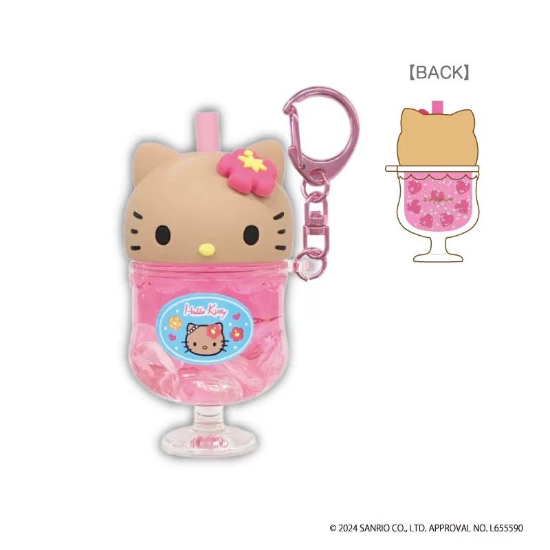 【不保单9月预订】Sanrio三丽鸥NIC系列挂件 黑皮HelloKitty 美人鱼奶昔