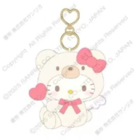 【不保单9月预订】Sanrio三丽鸥小熊天使毛绒挂件 HelloKitty