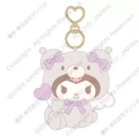 【不保单9月预订】Sanrio三丽鸥小熊天使毛绒挂件 库洛米Kuromi