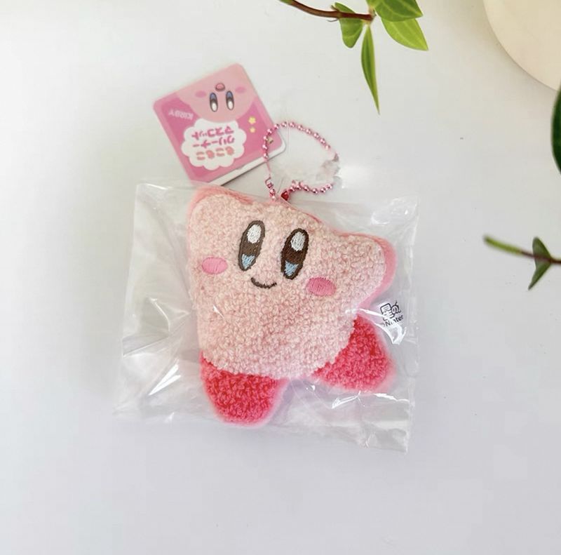 Kirby Fluffy Phone Cleaner Plush Keychain