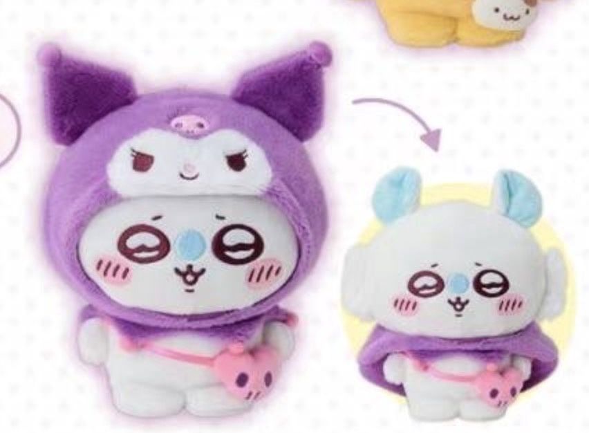 【新品上架】Chiikawa X Sanrio联名系列公仔 库洛米飞鼠 / Kuromi &amp; Momonga Collab Series Plush By CHIIKAWA &amp; SANRIO