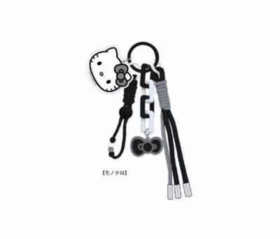 【不保单9月预售】Sanrio三丽鸥HelloKitty系列钥匙扣 黑白