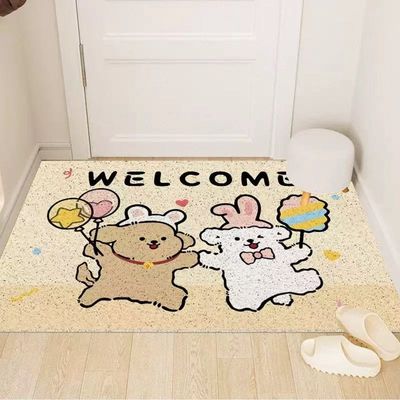 【新品上架】家用丝圈入户地垫60*90cm 线条小狗系列 / Maltese Scraper Doormat