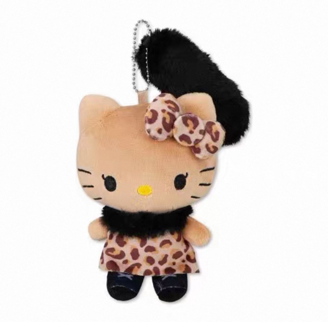【不保单9月预售】Sanrio三丽鸥 X Avail夏威夷黑皮Hello Kitty挂件 棕色豹纹