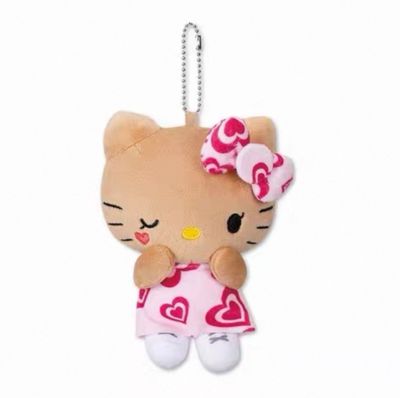 【新品上架】Sanrio三丽鸥 X Avail夏威夷黑皮Hello Kitty挂件 粉裙爱心/ Hawaii Series Charm By SANRIO
