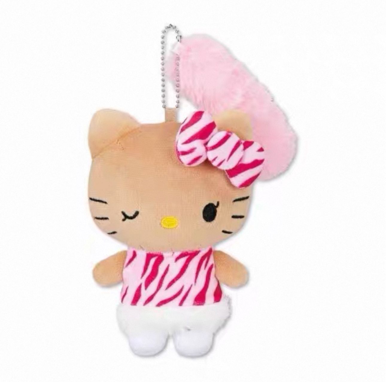 【不保单9月预售】Sanrio三丽鸥 X Avail夏威夷黑皮Hello Kitty挂件 粉色条纹