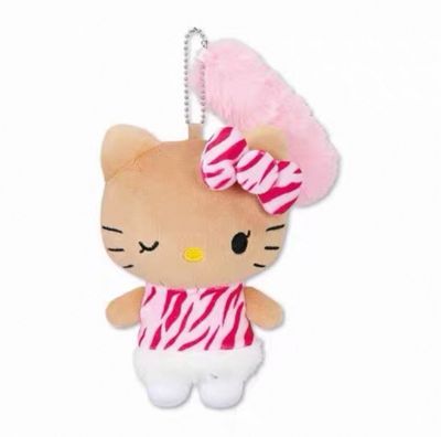 【不保单9月预售】Sanrio三丽鸥 X Avail夏威夷黑皮Hello Kitty挂件 粉色条纹