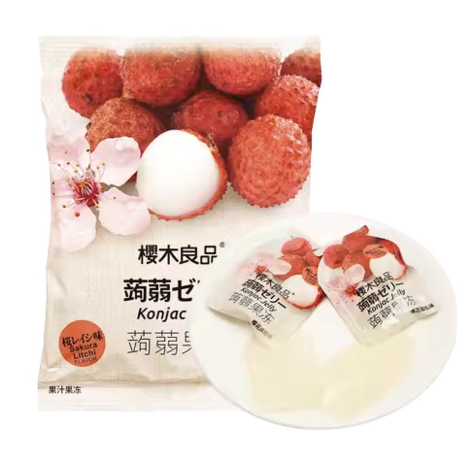 樱木良品樱花荔枝味蒟蒻果冻/Konjac Jelly Sakura Lychee Flavour