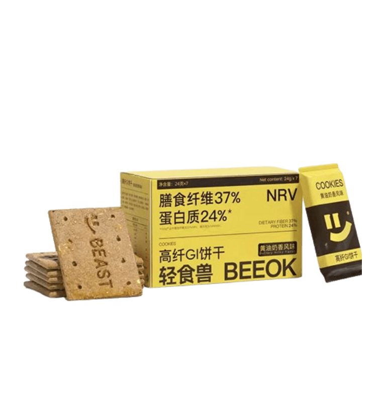 轻食兽高纤GI饼干（黄油奶香风味）Hi GI Cookies - Butter Milk