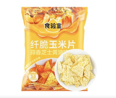 食验室纤脆玉米片蒜香芝士黄油味/ Crispy thin Cornflakes -- Garlic Butter