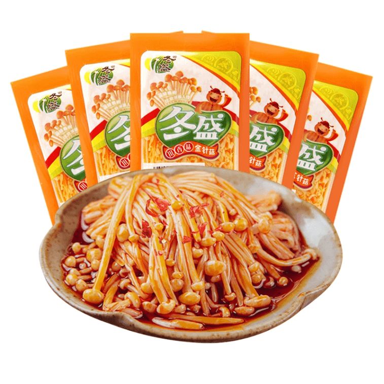 冬盛金针菇（香辣味）Flammulina (Spicy flavor)