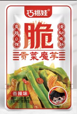 巧福娃贡菜魔芋(香辣味) Tribute vegetable &amp; konjac (Spicy flavor)
