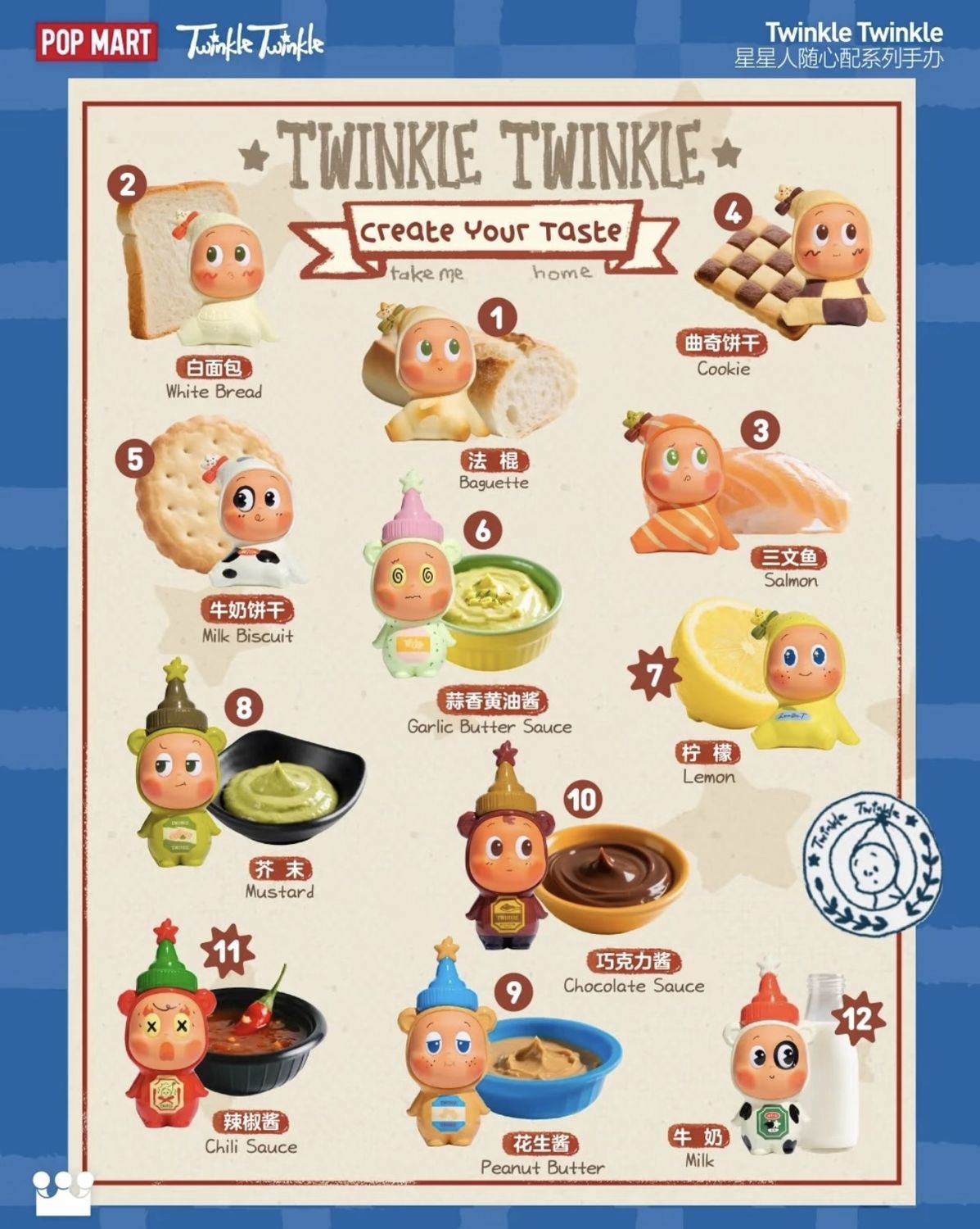【在途现货】星星人随心配盲盒 A组 / Twinkle Twinkle Create Your Taste Series Figure - A By POP MART