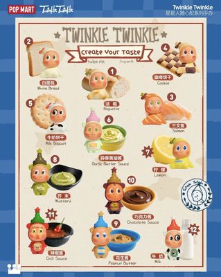 【在途现货】星星人随心配盲盒 A组 / Twinkle Twinkle Create Your Taste Series Figure - A By POP MART