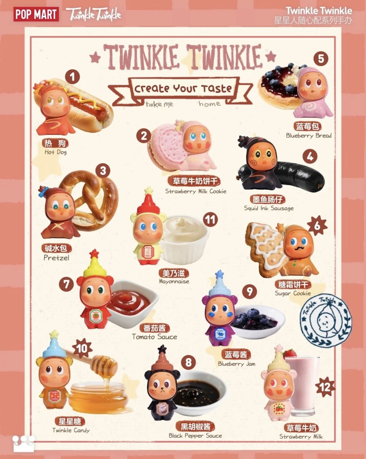 【在途现货】星星人随心配盲盒 B组 / Twinkle Twinkle Create Your Taste Series Figure - B By POP MART